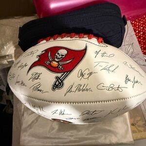 Tampa Bay Buccaneers Autographed White Collector Football